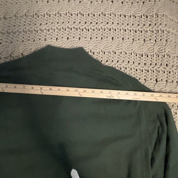 Orvis  1/4 Zip Kelly Green Cashmere Silk Cotton Blend‎ Sweater L/S  Men’s Sz XL - Picture 9 of 11